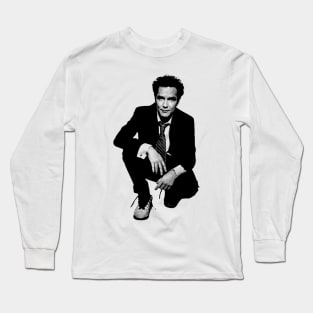 Norm Macdonald Vintage // Pencil Sketch Long Sleeve T-Shirt